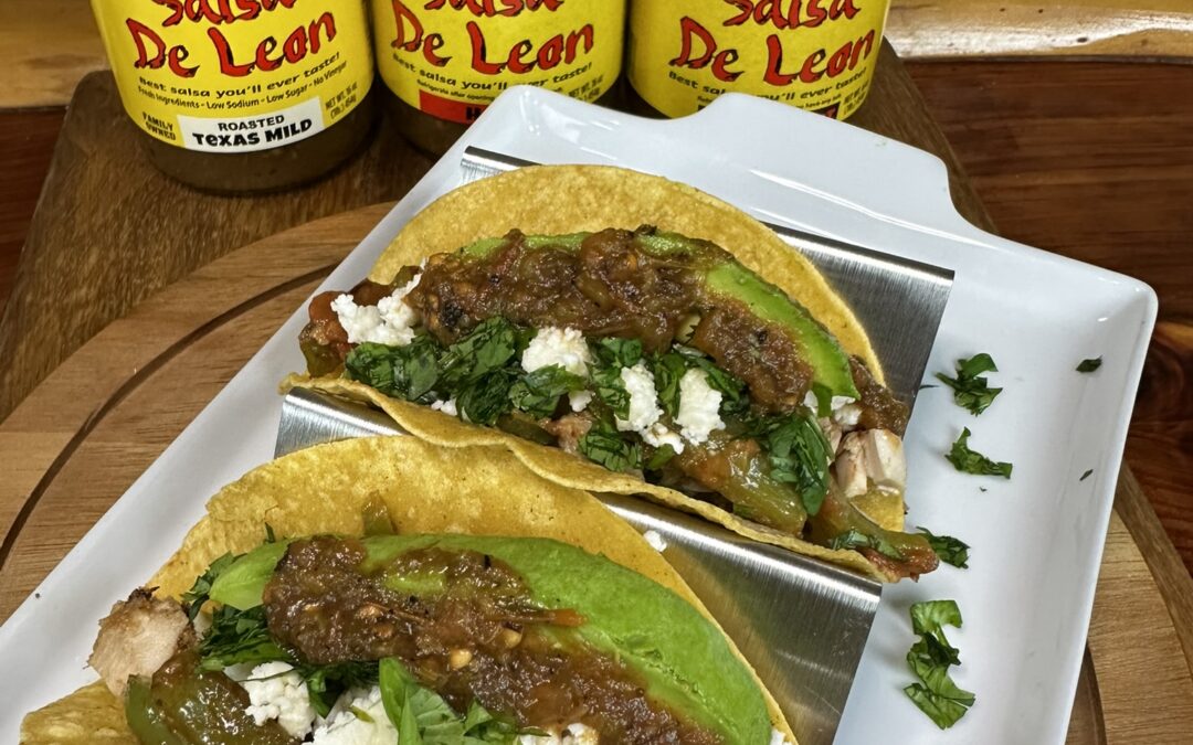Chicken Tacos on platter